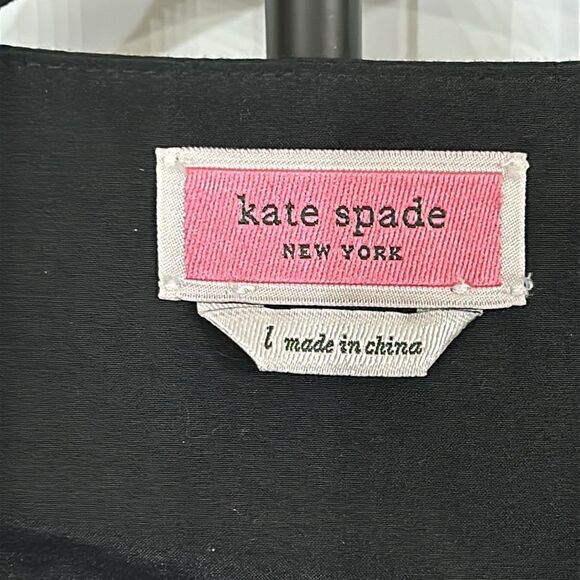 Kate Spade Ruffle Tuxedo Top - L - EUC - Picture 8 of 10